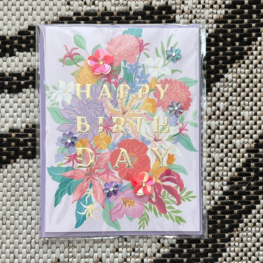 🆕Papyrus Bouquet Birthday Greeting Card